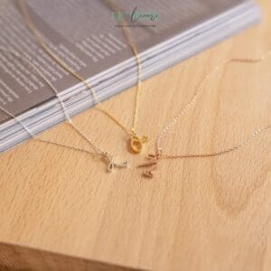 Initial Heart Necklace • Dây chuyền Chữ cái trái tim Vàng/Bạc LMJ Initial Heart Necklace • Dây chuyền Chữ cái trái tim Vàng/Bạc LMJ Le'mare Jewelry LMJ