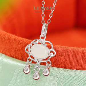 Dây Chuyền Ngọc Bích Vân Linh – Nơi ngọc bích chạm đến linh hồn mây trời BNDC02 Le'mare Jewelry LMJ