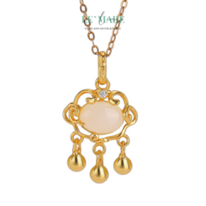 Dây Chuyền Ngọc Bích Vân Linh – Nơi ngọc bích chạm đến linh hồn mây trời BNDC02 Le'mare Jewelry LMJ