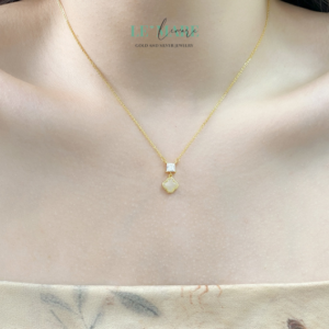 Dây Chuyền Ngọc Bích Ferlivia – Dây chuyền ngọc bích nữ chạm vào may mắn và hạnh phúc BNDC37 Le'mare Jewelry LMJ