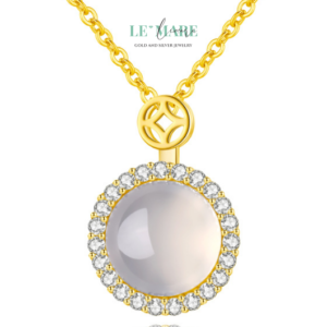 Dây Chuyền Ngọc Bích Solaries – Dây chuyền ngọc bích nữ chạm vào mặt trời của riêng bạn BNDC38 Le'mare Jewelry LMJ