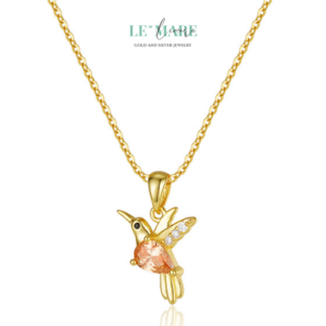 Dây Chuyền Ngọc Bích Ngọc Nhạn – Cánh chim mang ngọc về tim BNDC39 Le'mare Jewelry LMJ