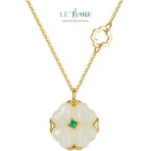 Luckette – Dây chuyền ngọc bích nữ mang may mắn đến gần trái tim BNDC41 Le'mare Jewelry LMJ