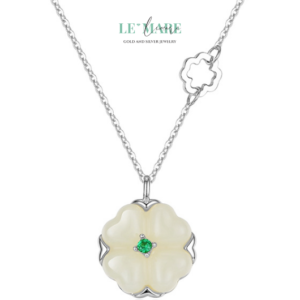 Luckette – Dây chuyền ngọc bích nữ mang may mắn đến gần trái tim BNDC41 Le'mare Jewelry LMJ