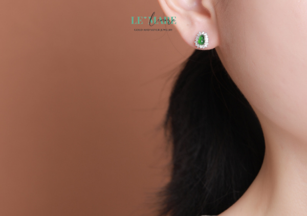 Khuyên tai Ngọc Bích nữ BNKT03 - Ảnh 4