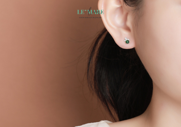 Khuyên tai Ngọc Bích nữ BNKT05 - Ảnh 4