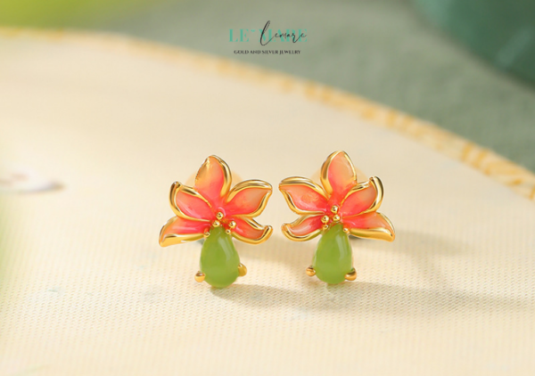 Khuyên tai Ngọc Bích nữ BNKT06