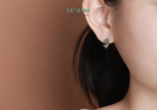 Khuyên tai Ngọc Bích nữ BNKT07 - Ảnh 4