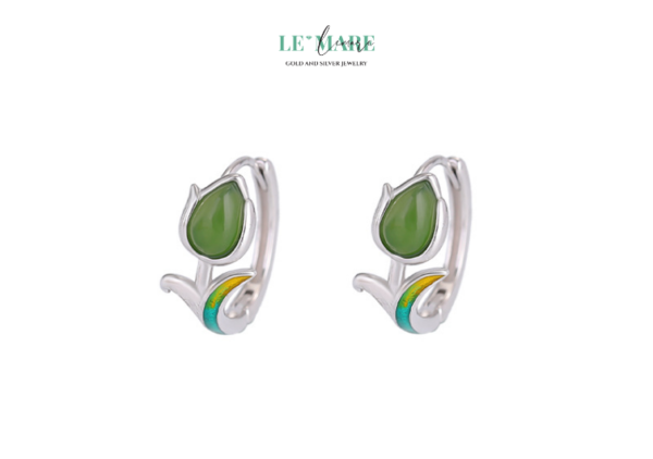 Khuyên tai Ngọc Bích nữ BNKT07 - Ảnh 5