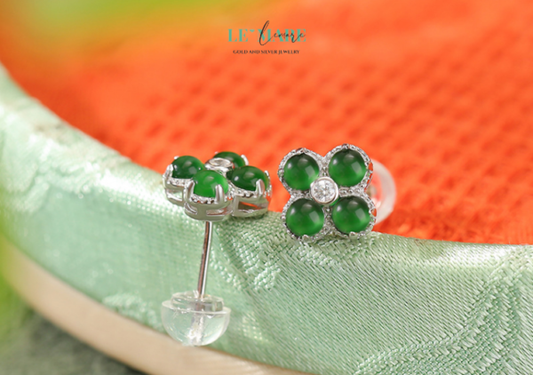 Khuyên tai Ngọc Bích  nữ BNKT16 - Ảnh 3