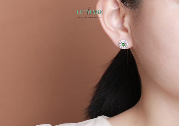 Khuyên tai Ngọc Bích nữ BNKT21 - Ảnh 4