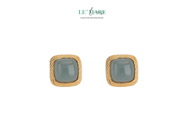 Khuyên tai Ngọc Bích nữ BNKT23 - Ảnh 5