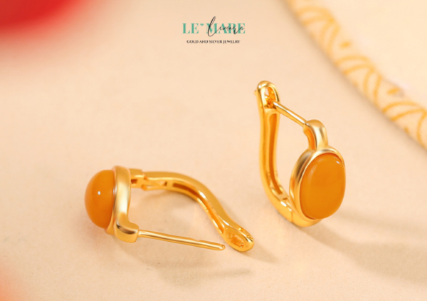 Khuyên tai Ngọc Bích  nữ BNKT49 - Ảnh 3