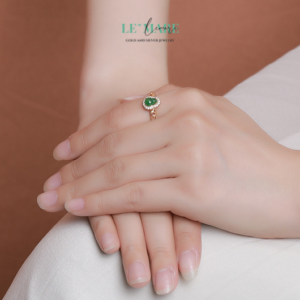 Nhẫn ngọc bích BNN2 Le'mare Jewelry LMJ