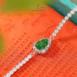Thanh Lô – Vòng Tay Ngọc Bích Nữ Gửi Gắm May Mắn Trong Từng Đường Nét BNVT10 BNVT10 Le'mare Jewelry LMJ