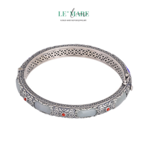 Vòng tay ngọc bích Thượng Uyển – Đóa Ngọc Giữa Khu Vườn Cao Quý BNVT16 Vòng tay ngọc bích Thượng Uyển – Đóa Ngọc Giữa Khu Vườn Cao Quý BNVT16 Le'mare Jewelry LMJ