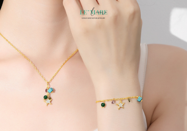Vòng tay bạc nữ Khóa Tâm Giao  BNVT21 - Ảnh 3
