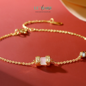 Vĩnh Thời – Vòng tay ngọc bích nữ nâng niu khoảnh khắc vĩnh hằng BNVT23 Vĩnh Thời – Vòng tay ngọc bích nữ nâng niu khoảnh khắc vĩnh hằng BNVT23 Le'mare Jewelry LMJ