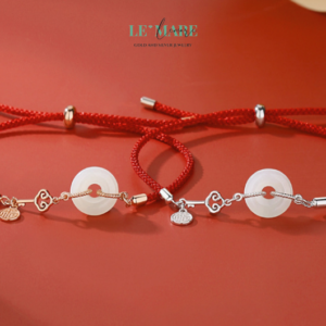 Tâm Nguyệt – Vòng tay ngọc bích nữ như vầng trăng dịu dàng của trái tim BNVT28 Le'mare Jewelry LMJ