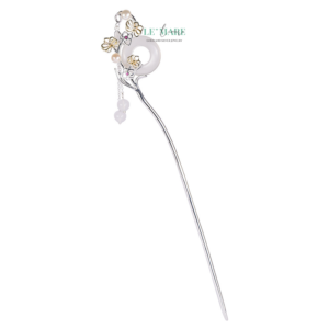 Trâm Cài Tóc Ngọc Hòa Điền Đồng Điếu Mặt Hồ Mùa Xuân BNTC34 Le'mare Jewelry LMJ