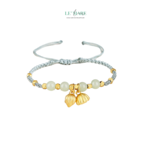 Vòng Tay Ngọc Bích Nữ Mộng Ngọc BNVT42 Le'mare Jewelry LMJ