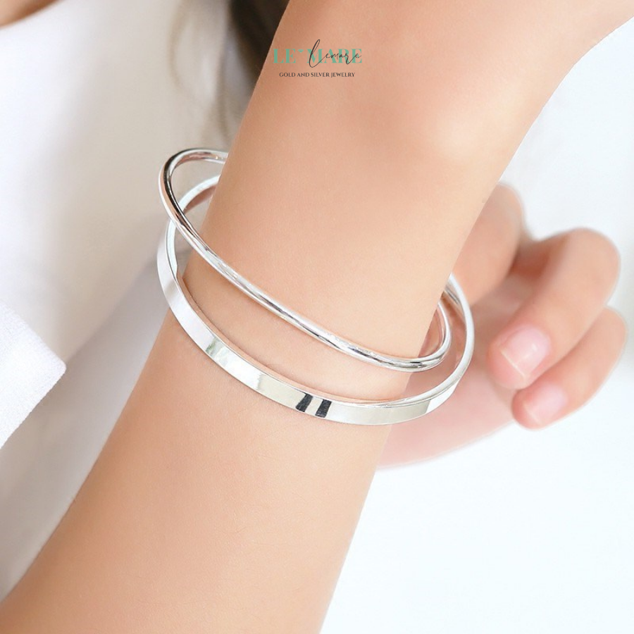 Vòng Tay Bạc Nữ Vô Ngân BNVT54 Le'mare Jewelry LMJ