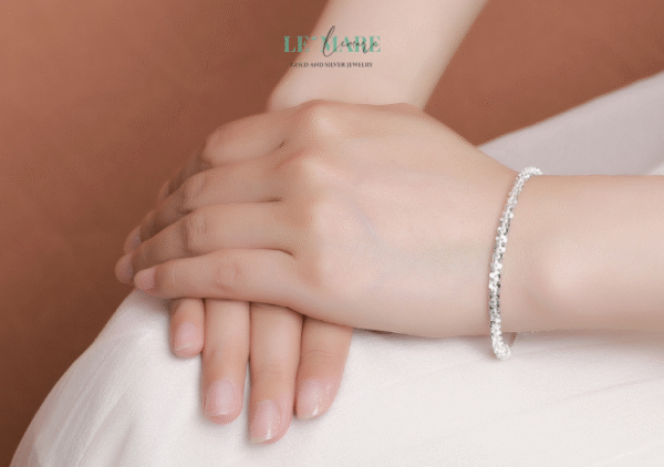 Dây chuyền bạc nữ Lumié – Dây chuyền bạc nữ chạm vào ánh sáng BNDC16 - Ảnh 4