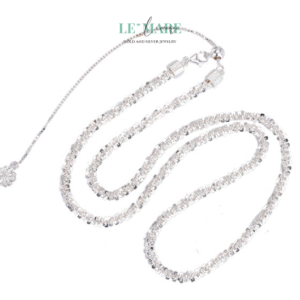 Dây chuyền bạc nữ Lumié – Dây chuyền bạc nữ chạm vào ánh sáng BNDC16 Le'mare Jewelry LMJ