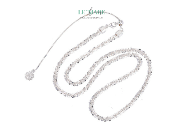 Dây chuyền bạc nữ Lumié – Dây chuyền bạc nữ chạm vào ánh sáng BNDC16 - Ảnh 5