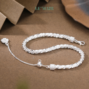 Dây chuyền bạc nữ Lumié – Dây chuyền bạc nữ chạm vào ánh sáng BNDC16 Le'mare Jewelry LMJ