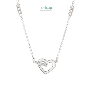 Dây Chuyền Bạc Nữ Trái Tim Đang Yêu – Ngọt Ngào Và Say Đắm BNDC69 Le'mare Jewelry LMJ