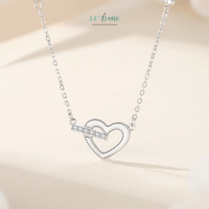 Dây Chuyền Bạc Nữ Trái Tim Đang Yêu – Ngọt Ngào Và Say Đắm BNDC69 Le'mare Jewelry LMJ