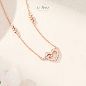 Dây Chuyền Bạc Nữ Trái Tim Đang Yêu – Ngọt Ngào Và Say Đắm BNDC69 Le'mare Jewelry LMJ