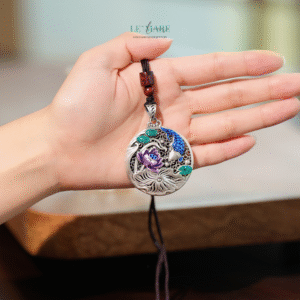 Dây chuyền bạc nữ Liên Ngư – Dấu ấn của hồ sen và vũ điệu cá chép BNDC83 Le'mare Jewelry LMJ