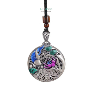 Dây chuyền bạc nữ Liên Ngư – Dấu ấn của hồ sen và vũ điệu cá chép BNDC83 Le'mare Jewelry LMJ