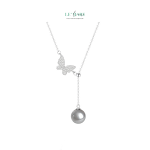 Dây chuyền bạc nữ Huyễn Điệp – Khi cánh bướm chạm khẽ vào tim BNDC89 Le'mare Jewelry LMJ