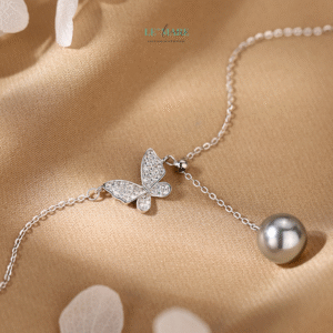 Dây chuyền bạc nữ Huyễn Điệp – Khi cánh bướm chạm khẽ vào tim BNDC89 Le'mare Jewelry LMJ