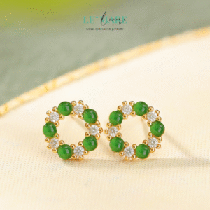 Khuyên tai bạc nữ BNKT25 Le'mare Jewelry LMJ