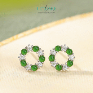 Khuyên tai bạc nữ BNKT25 Le'mare Jewelry LMJ