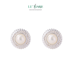 Khuyên tai bạc nữ BNKT37 Le'mare Jewelry LMJ