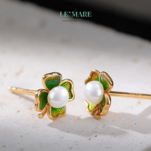 Khuyên tai bạc nữ BNKT38 Le'mare Jewelry LMJ