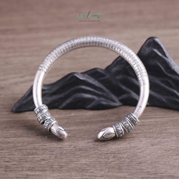 Vòng Tay Bạc Nữ Liên Tâm BNVT45 - Ảnh 2