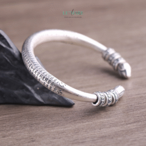 Vòng Tay Bạc Nữ Liên Tâm BNVT45 Le'mare Jewelry LMJ
