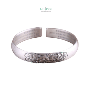 Vòng Tay Bạc Nữ Sen Thủy BNVT47 Le'mare Jewelry LMJ