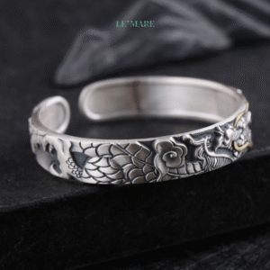Vòng Tay Bạc Minh Long BNVT52 Le'mare Jewelry LMJ