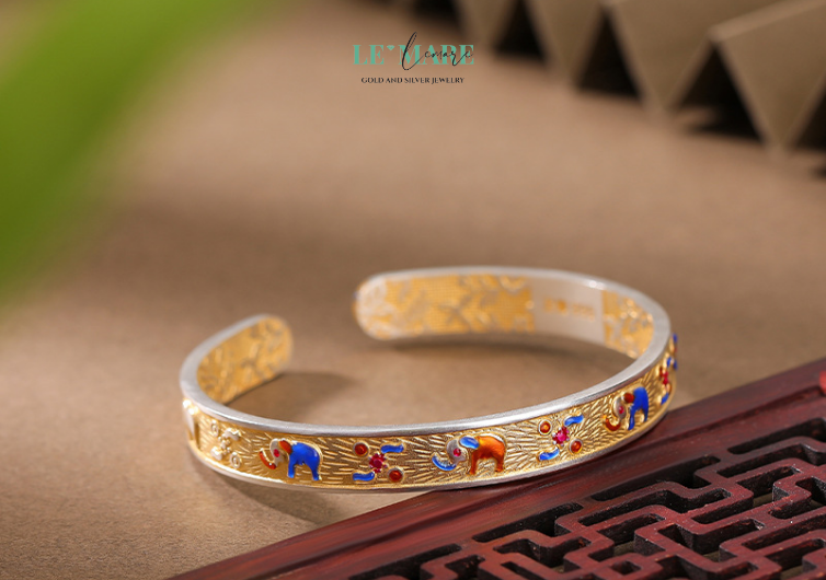 Vòng Tay Bạc Nữ "Vũ Điệu Sắc Màu" – Điểm Nhấn Sáng Chói Cho Phong Cách Của Bạn Le'mare Jewelry LMJ