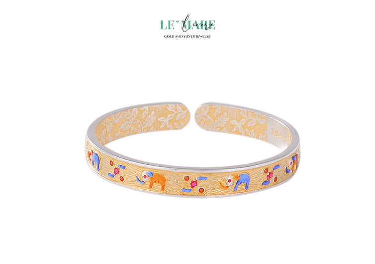 Vòng Tay Bạc Nữ "Vũ Điệu Sắc Màu" – Điểm Nhấn Sáng Chói Cho Phong Cách Của Bạn Le'mare Jewelry LMJ