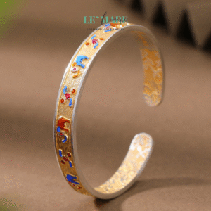 Vòng Tay Bạc Nữ "Vũ Điệu Sắc Màu" – Điểm Nhấn Sáng Chói Cho Phong Cách Của Bạn Le'mare Jewelry LMJ
