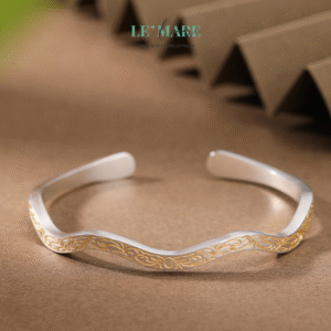 Nguyệt Kim – Vòng Tay Bạc Nữ Nhẹ Tựa Ánh Trăng, Sáng Như Sắc Vàng BNVT09