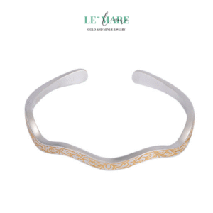 Nguyệt Kim – Vòng Tay Bạc Nữ Nhẹ Tựa Ánh Trăng, Sáng Như Sắc Vàng BNVT09 Le'mare Jewelry LMJ